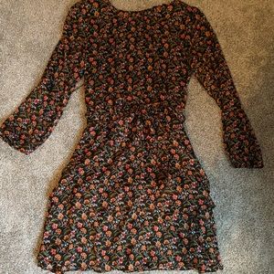 Long sleeve floral dress